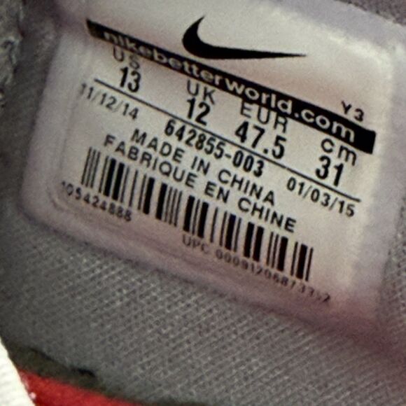 Nike Zoom Crusader Outdoor XDR Pure Platinum Crimson Grey Size 12 642855-003 main image 5